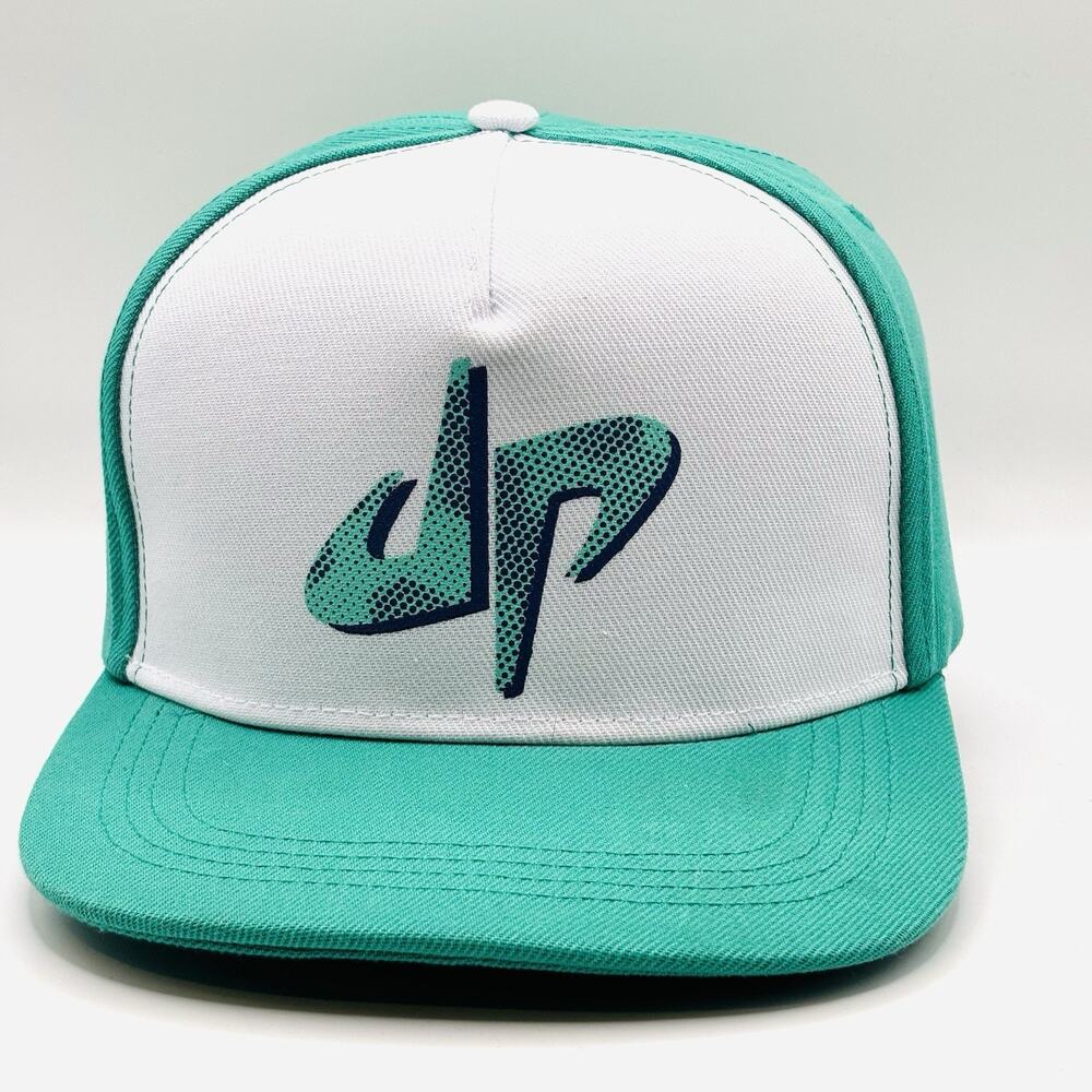 Dude Perfect Hat Cap Snap Back One Size Green White Mens Sports Baseball